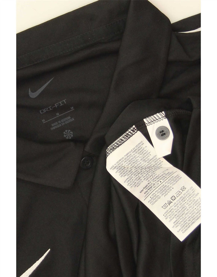Camisa polo masculina Nike Dri Fit média preta poliéster