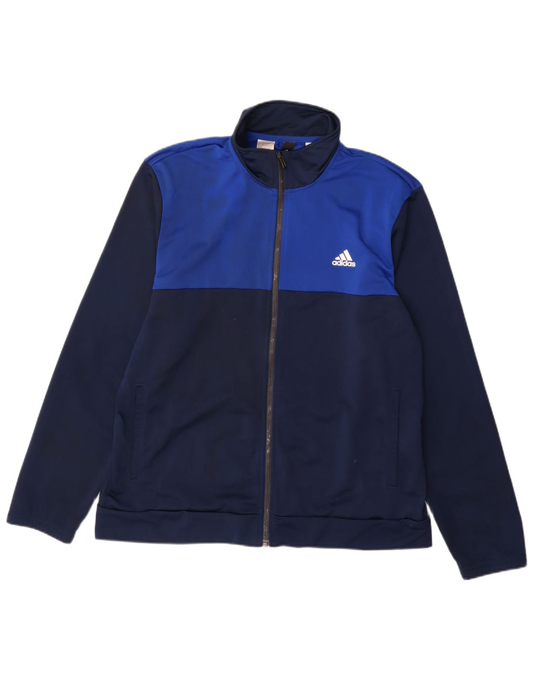 Adidas Mens Tracksuit Top Jacket Grande Azul Marinho Colorblock