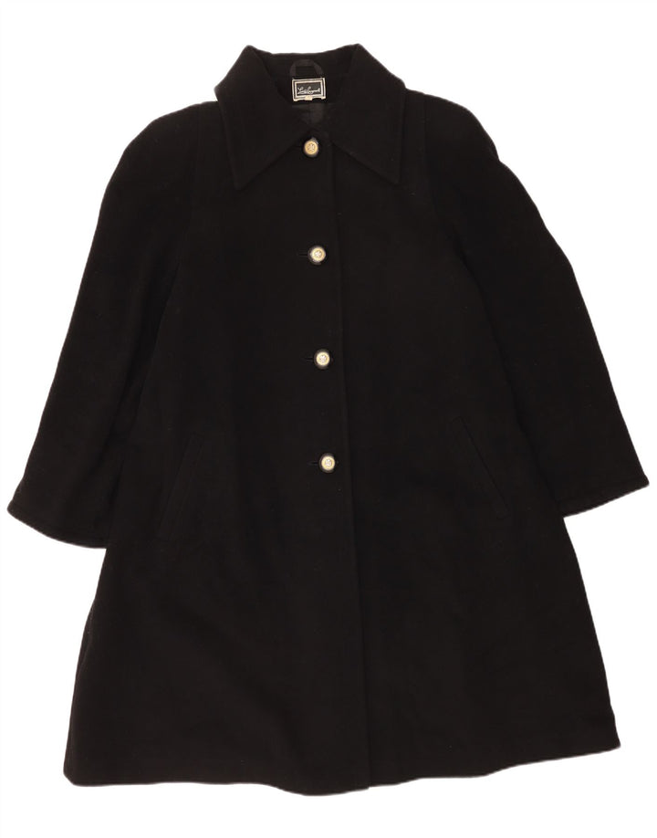 Sobretudo feminino Luisa Spagnoli Reino Unido 14 lã virgem preta média