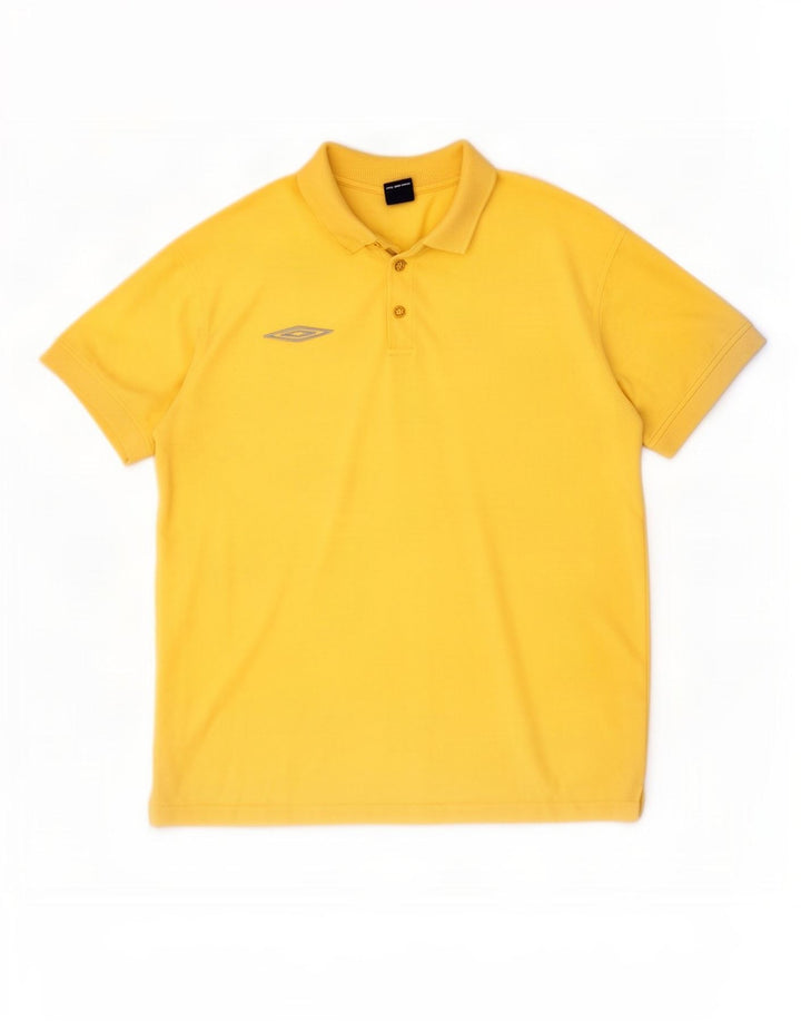 Camisa polo masculina Under Armour grande algodão amarelo