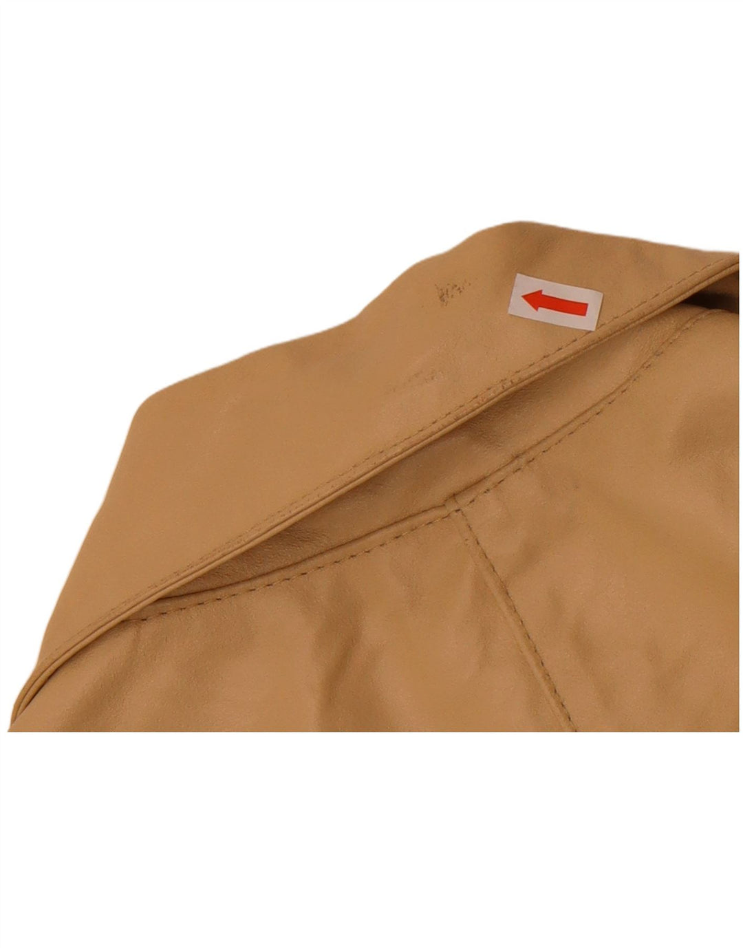 Jaqueta feminina de couro MOTIVI para motociclista Reino Unido 8 couro bege pequeno