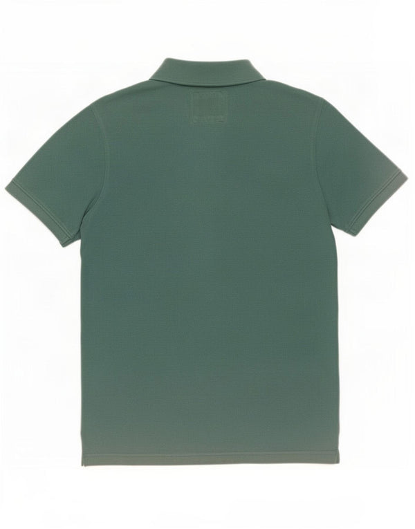 Camisa polo masculina Crew Clothing algodão verde médio