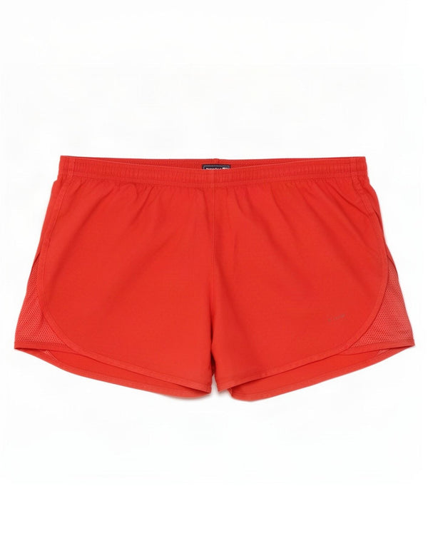 Shorts esportivos femininos Nike UK 14 poliéster vermelho médio