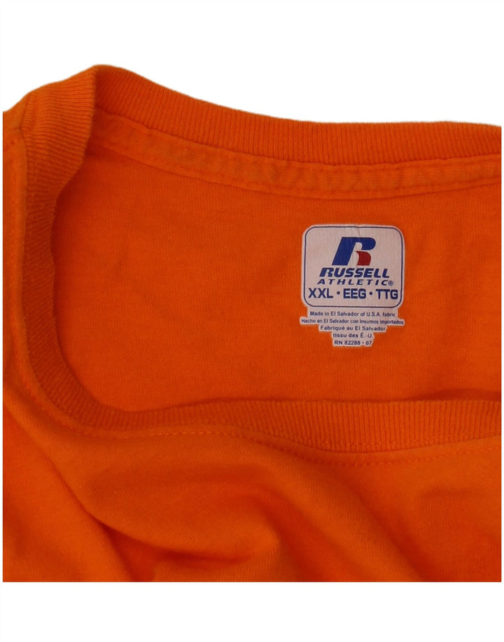 Russell Athletic Mens Camiseta Top 2XL Laranja