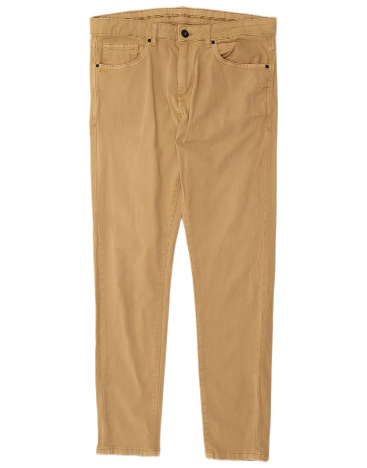 Zara Mens Slim Jeans EU 40 Médio W31 L30 Bege