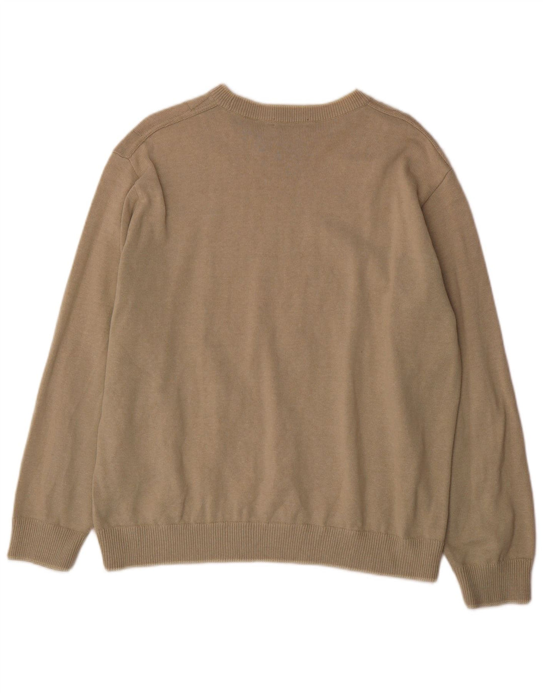 Suéter masculino Marks & Spencer com gola redonda, grande bege
