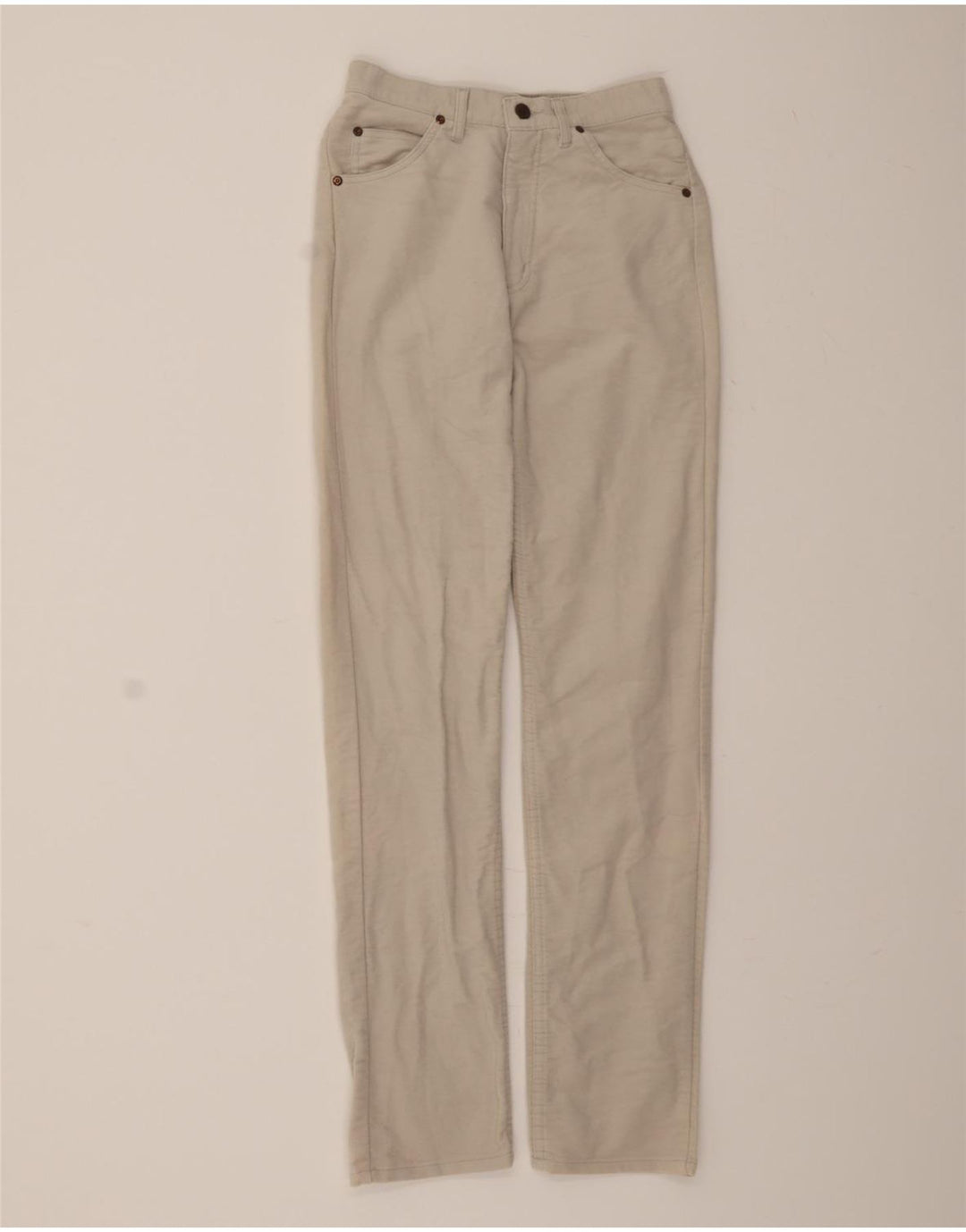 RIFLE Womens Tapered Casual Trousers W27 L34 Off White Cotton Vintage Rifle and Second-Hand Rifle from Messina Hembry 