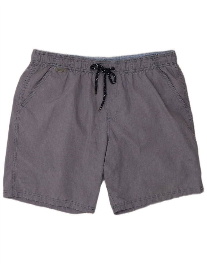 Shorts de natação masculino Marks & Spencer grande algodão azul