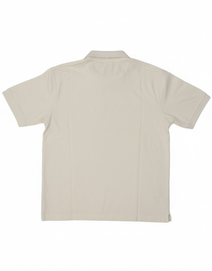 Camisa polo masculina FILA grande algodão branco