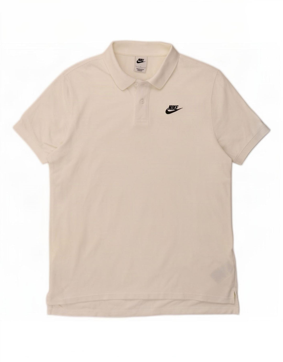 Camisa polo masculina Nike grande algodão branco
