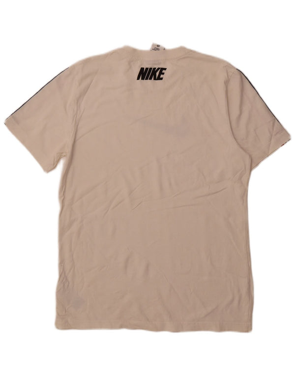 Camiseta Nike masculina gráfica Top médio algodão branco