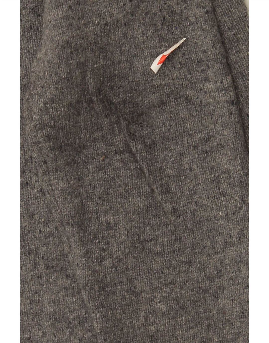 Suéter masculino Tommy Hilfiger com gola redonda e lã de carneiro manchada cinza médio