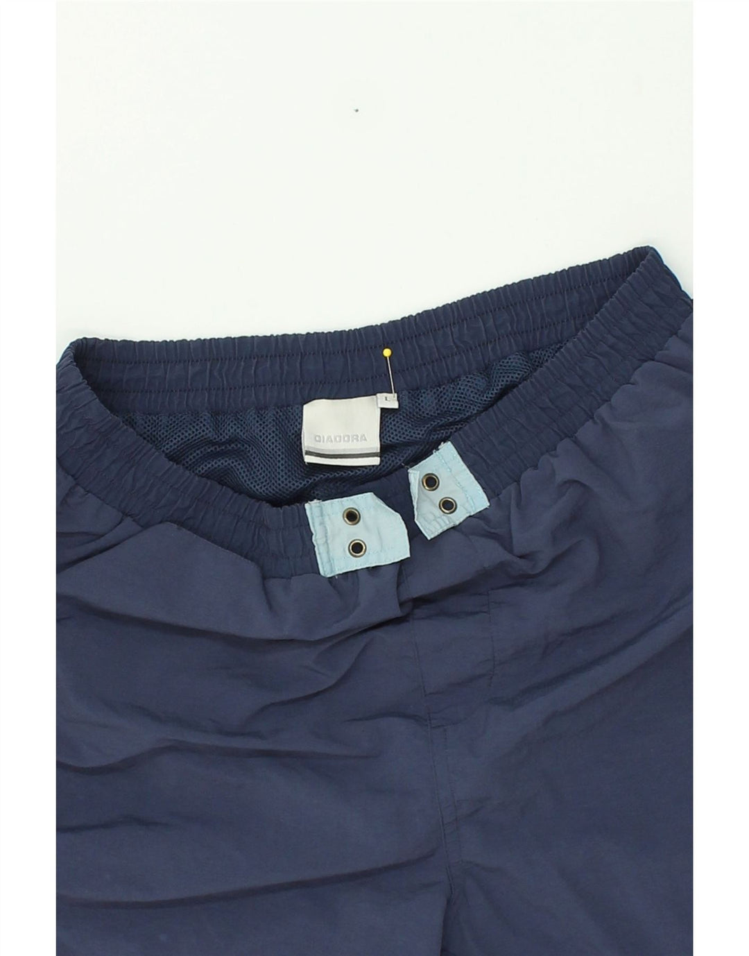 DIADORA Calção de banho masculino grande poliamida listrada azul marinho