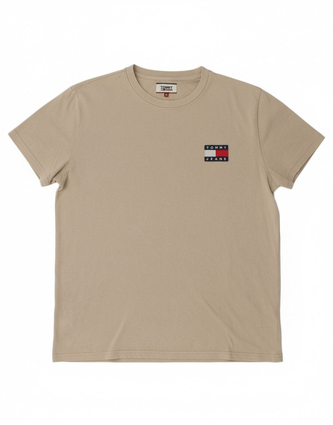 Camiseta masculina TOMMY HILFIGER algodão bege médio