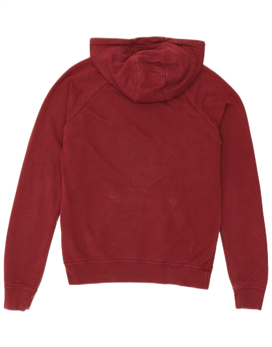 NIKE Mens Graphic Hoodie Jumper XS Borgonha Algodão