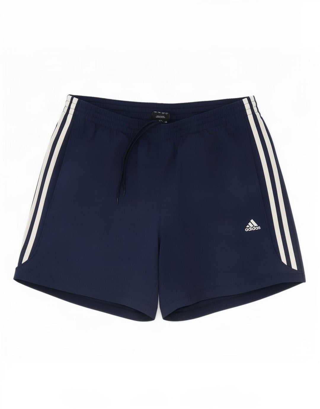 Shorts esportivos masculinos Adidas Climalite grandes poliéster azul marinho