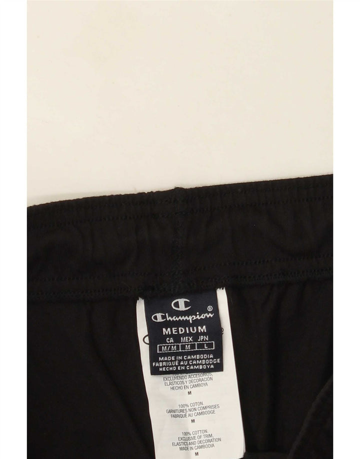 Shorts esportivos masculinos Champion médio algodão preto