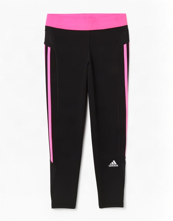 Adidas Womens Capri Leggings UK 10 Pequeno Preto Colourblock Poliéster