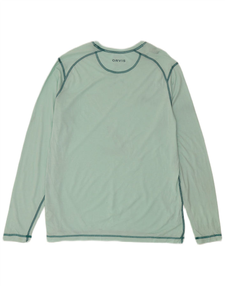 Orvis Mens Top Manga Longa Poliéster Verde Médio