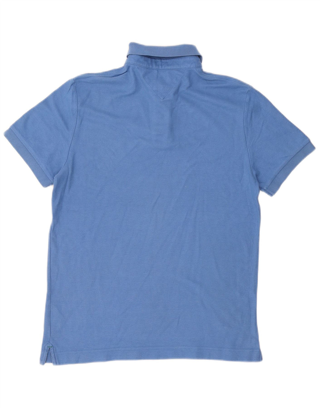 Camisa polo masculina TOMMY HILFIGER Custom Fit algodão azul médio