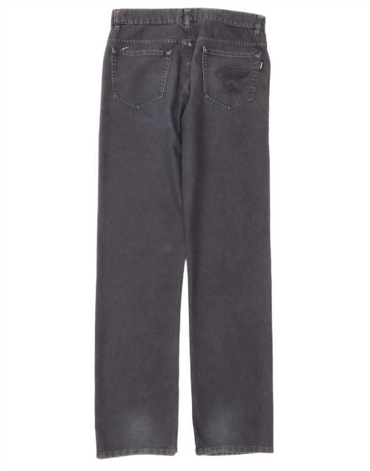 Jeans retos masculinos Versace W34 L34 algodão cinza