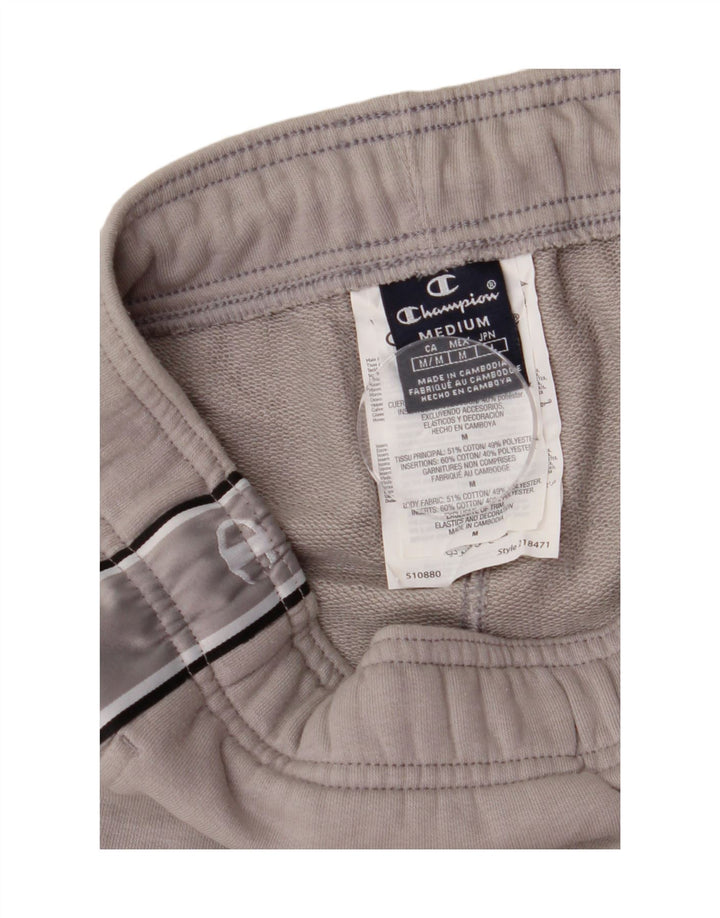 Shorts esportivos gráficos masculinos Champion algodão cinza médio