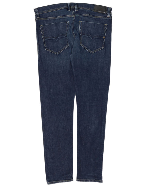 Diesel Mens Tepphar Carrot Slim Jeans W36 L32 Azul Algodão