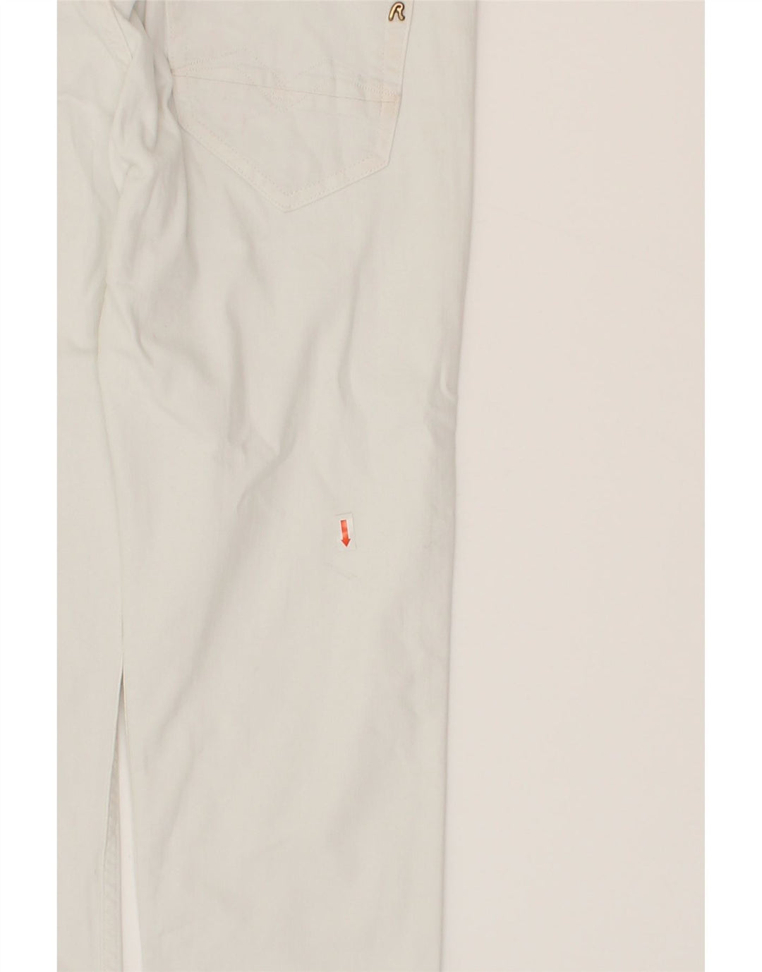 REPLAY Womens Slim Casual Trousers W29 L28 White Vintage Replay and Second-Hand Replay from Messina Hembry 