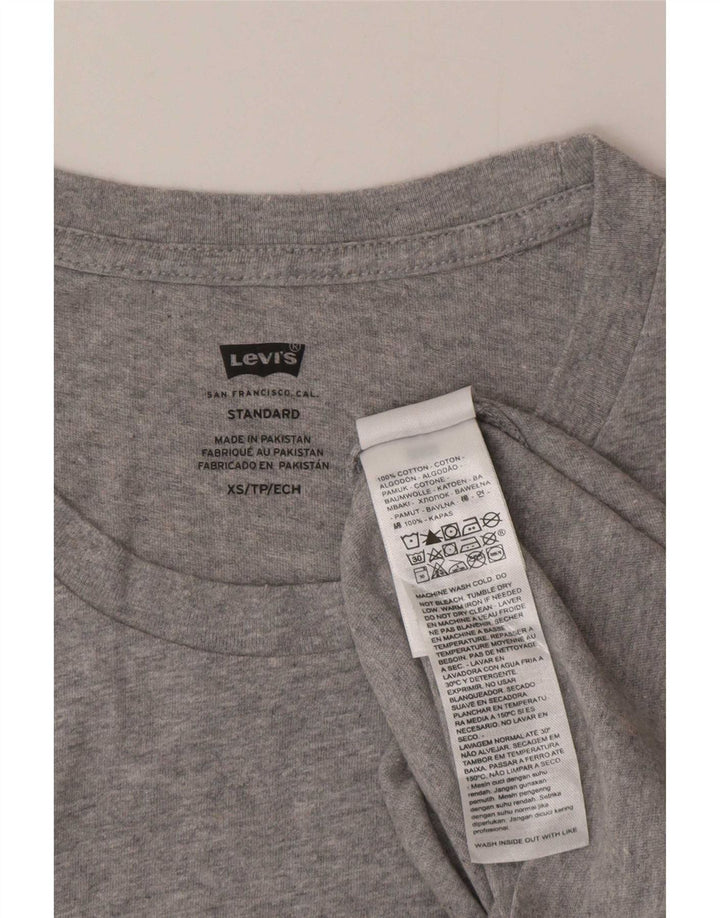 Camiseta masculina padrão Levi's Graphic XS algodão cinza
