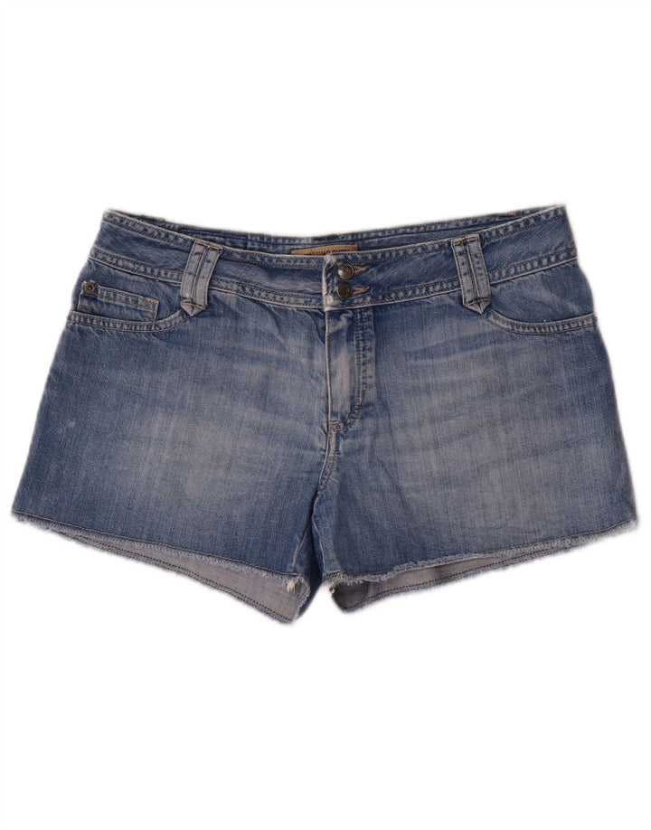Shorts jeans feminino Massimo Dutti W30 algodão azul médio