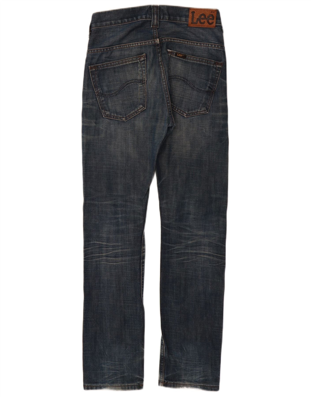 LEE Boys Jeans slim desgastados 11-12 anos W26 L30 algodão azul