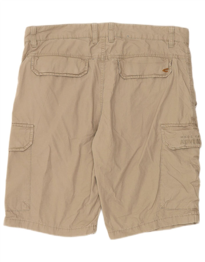 Shorts cargo masculino Camel Active W33 algodão bege médio