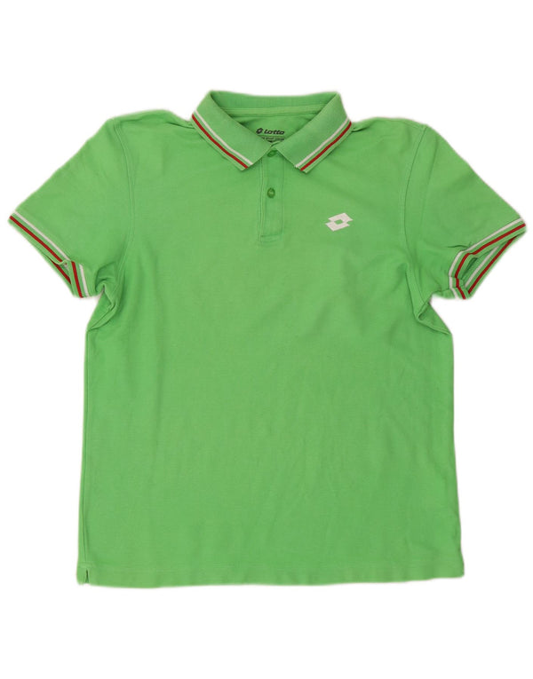 Camisa polo masculina LOTTO XS algodão verde