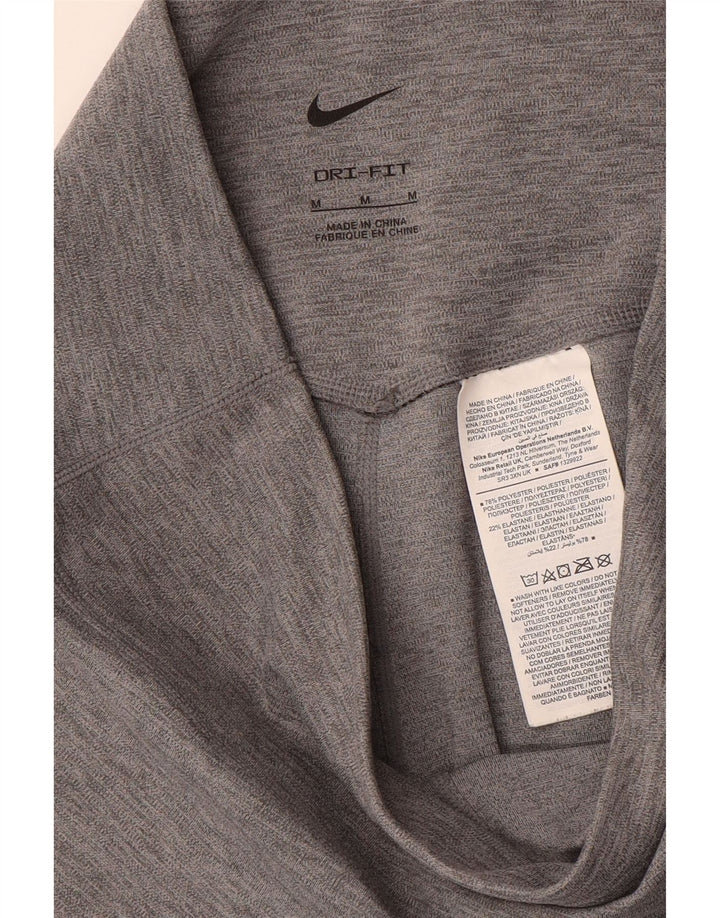 Leggings Nike Feminino UK 14 Poliéster Cinza Médio