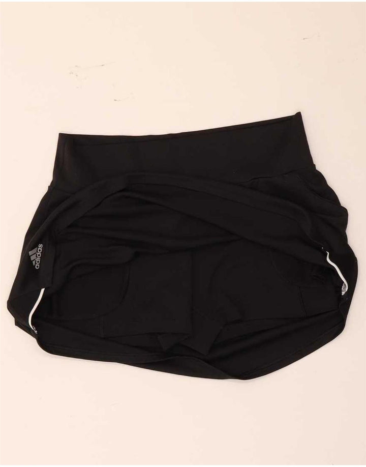 Adidas Mulher Aeroready Skort UK 12/14 Médio Preto Poliéster