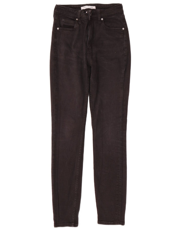 Calvin Klein Jeans Skinny Feminino W26 L30 Algodão Preto