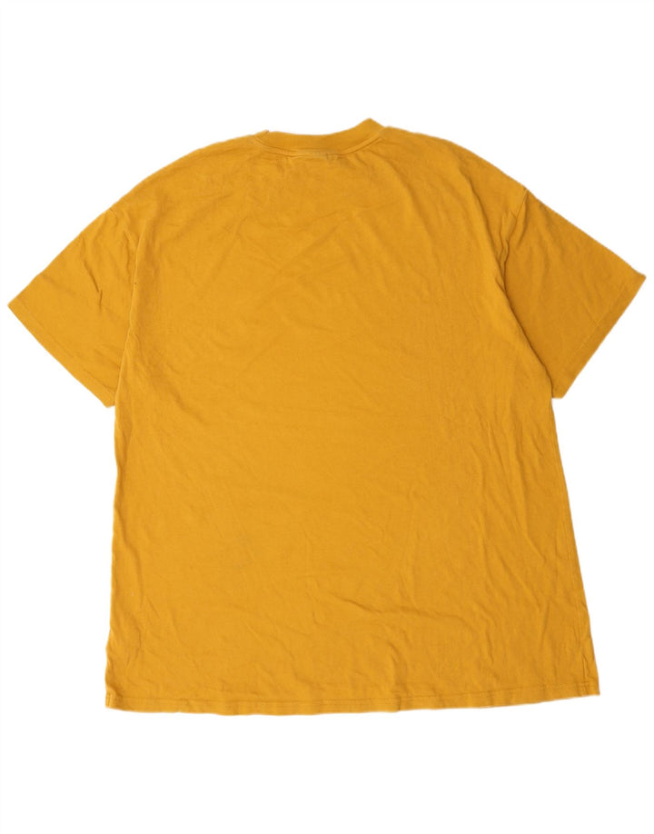 Camiseta masculina Puma Loose Fit Top Médio Algodão Amarelo