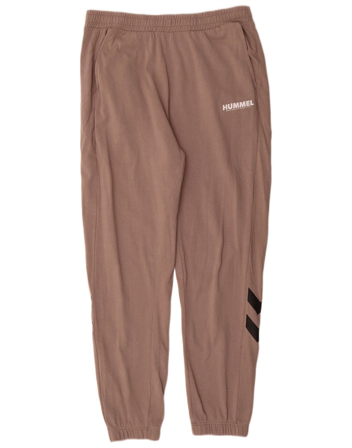 Calça de treino masculina HUMMEL Joggers grande algodão marrom