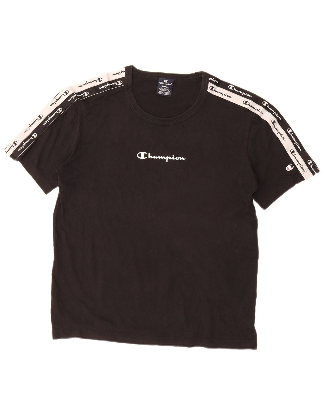 Camiseta masculina gráfica CHAMPION pequena preta