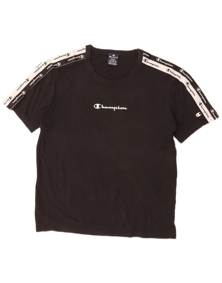 Camiseta masculina gráfica CHAMPION pequena preta