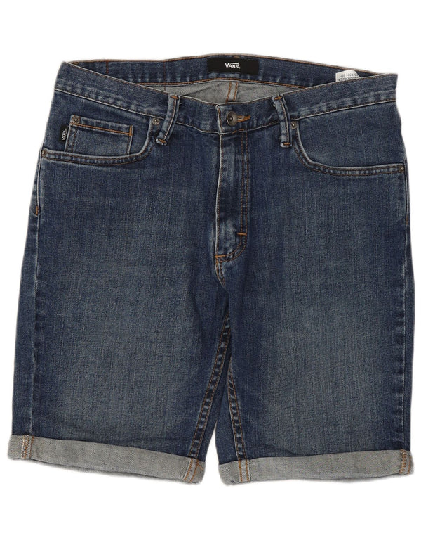 Shorts jeans masculino VANS W30 médio azul marinho algodão