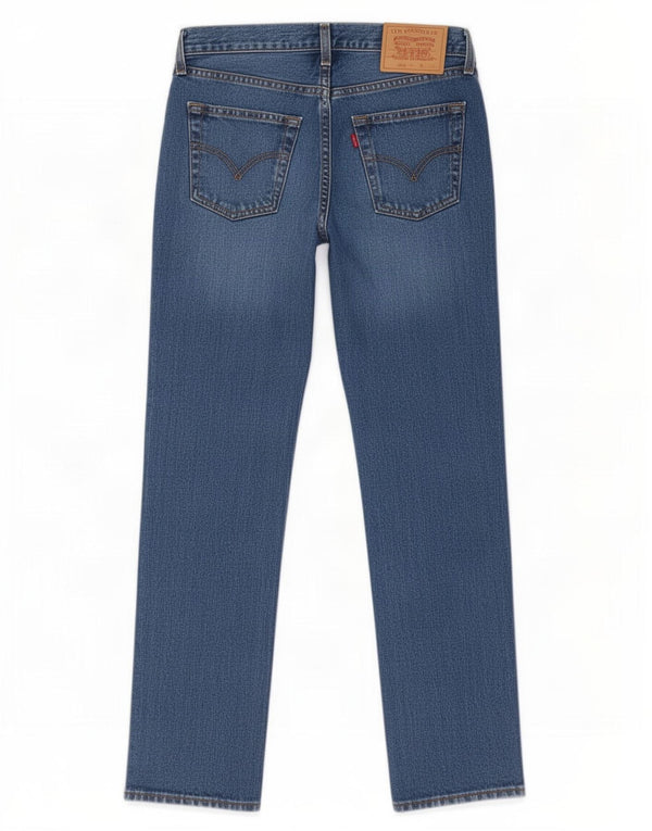 Levi's Mens 595 Straight Jeans W28 L32 Blue Cotton