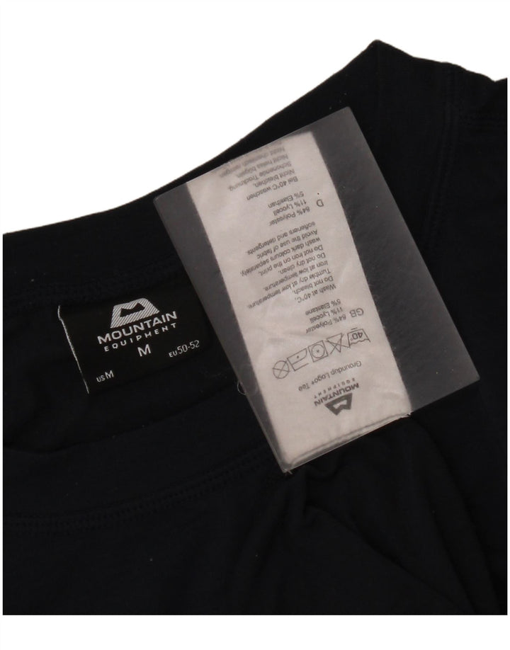 Mountain Equipment Camiseta masculina gráfica Top médio azul marinho poliéster