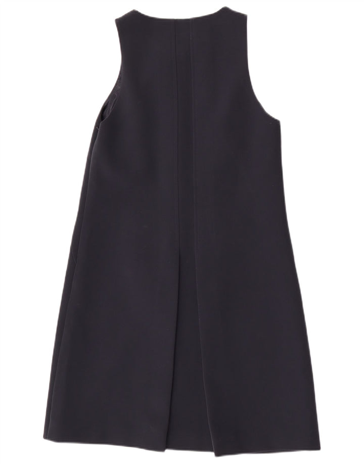 Vestido feminino TED BAKER sem mangas evasê tamanho 1 XS preto poliéster