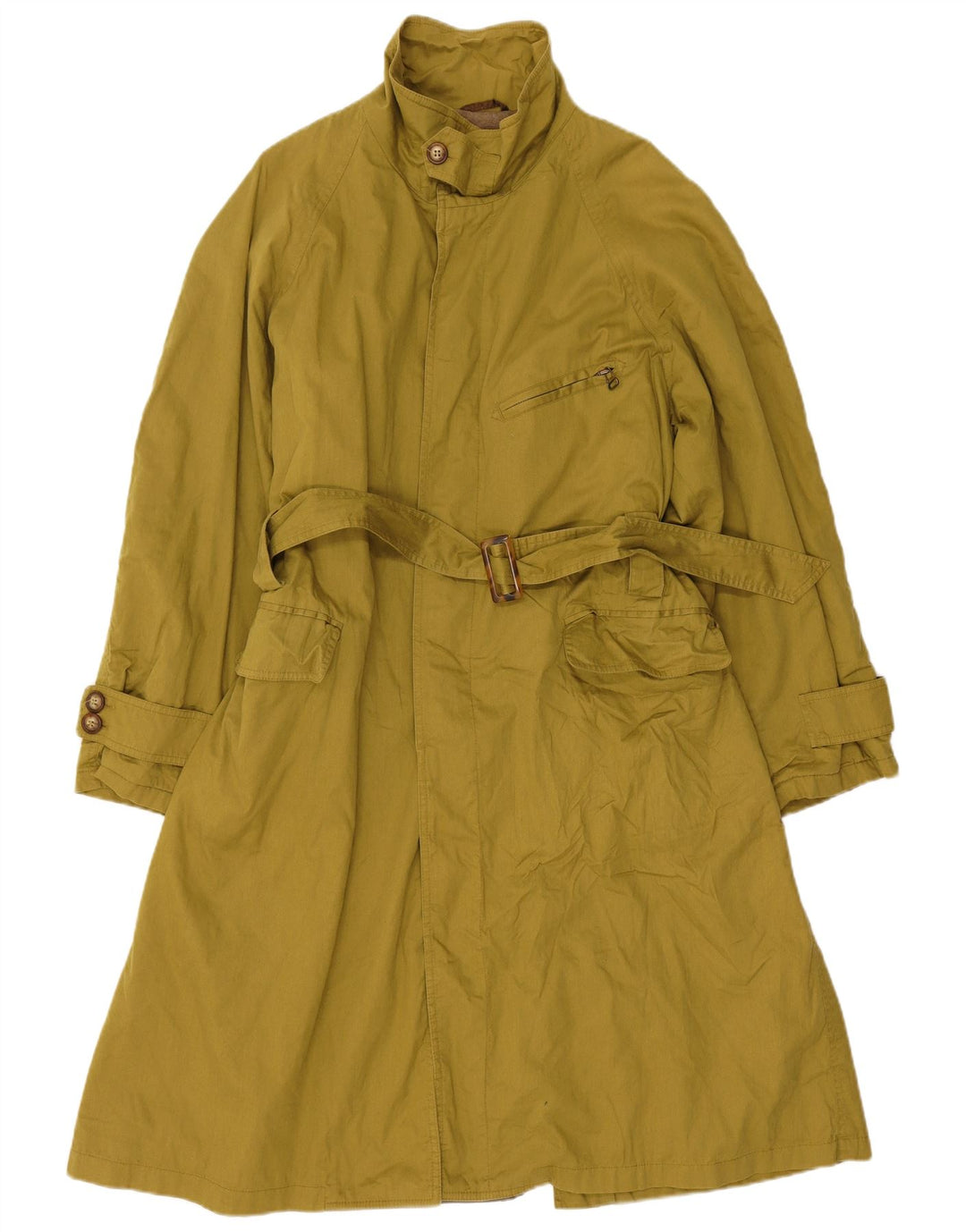 GB.PEDRINI Trench Coat Masculino IT 46 Pequeno Verde