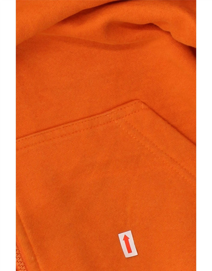 Suéter masculino com capuz e zíper IZOD grande algodão colorido laranja
