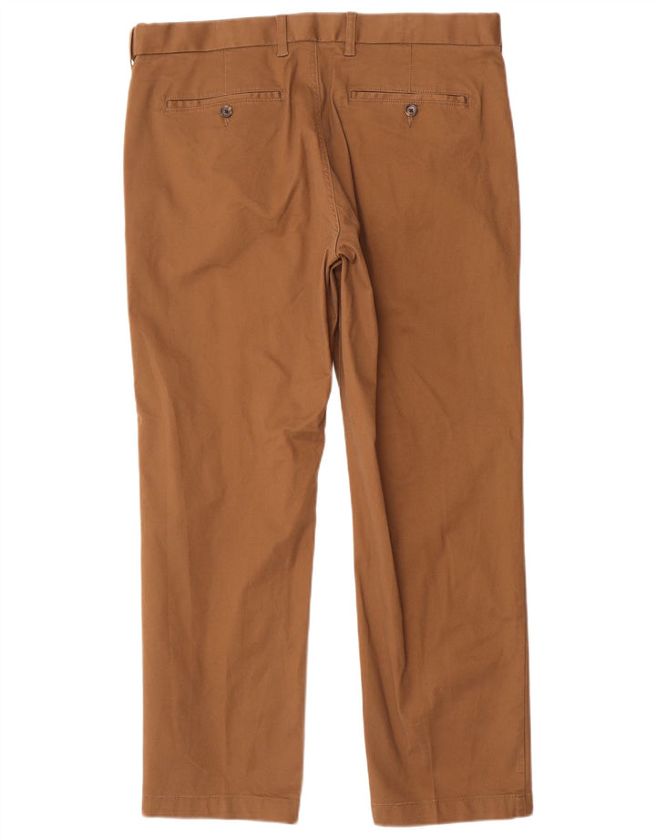 Calça chino masculina Marks & Spencer regular fit reta W38 L29 marrom