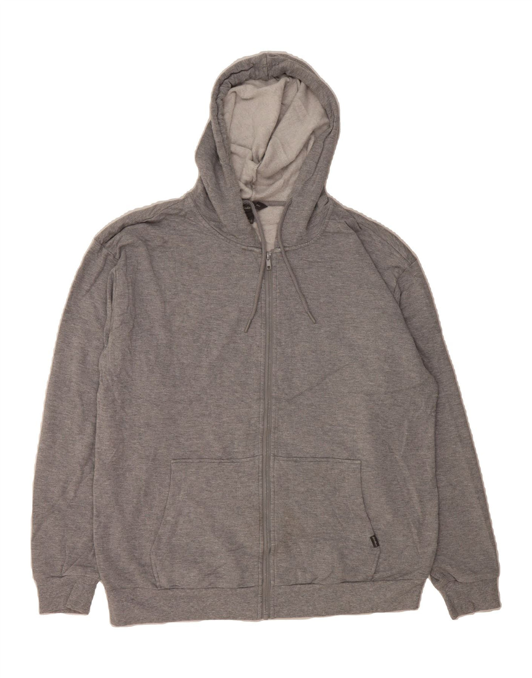 EDDIE BAUER Mens Zip Hoodie Sweater Large Grey Viscose Vintage Eddie Bauer and Second-Hand Eddie Bauer from Messina Hembry 