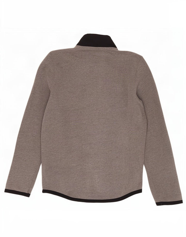 Hollister Mens Treino Top Jacket Pequeno Algodão Colourblock Cinza
