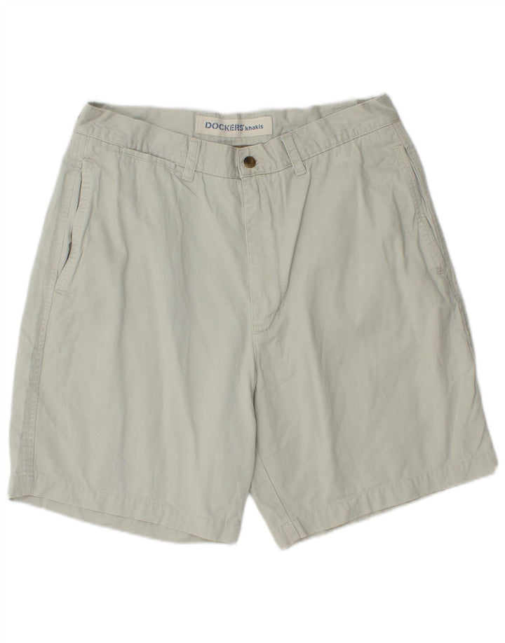 DOCKERS Masculino Khakis Chino Shorts W34 Grande Algodão Azul